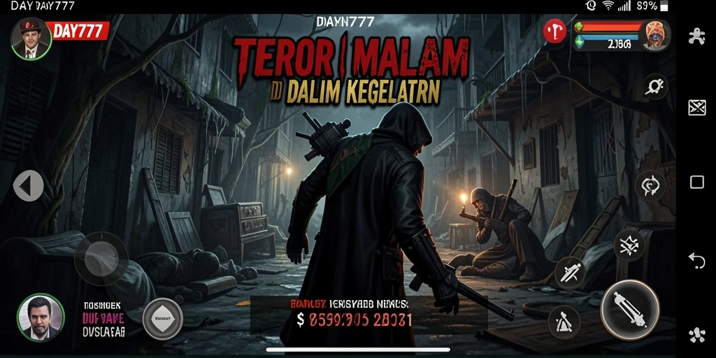 Gameplay menegangkan di dunia kegelapan dan ketakutan.