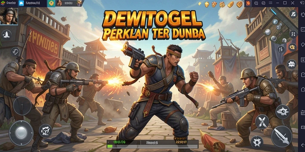 Tangkapan layar dari gameplay seru dalam DEWITOGEL yang menunjukkan aksi Battle Royale.