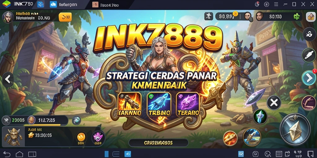 Tampilan menegangkan dari gameplay strategis INK789.