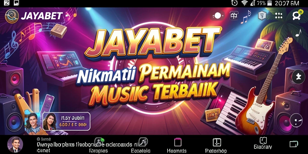 Tampilan screenshot JAYABET yang menunjukkan gameplay seru dengan lagu-lagu pilihan.
