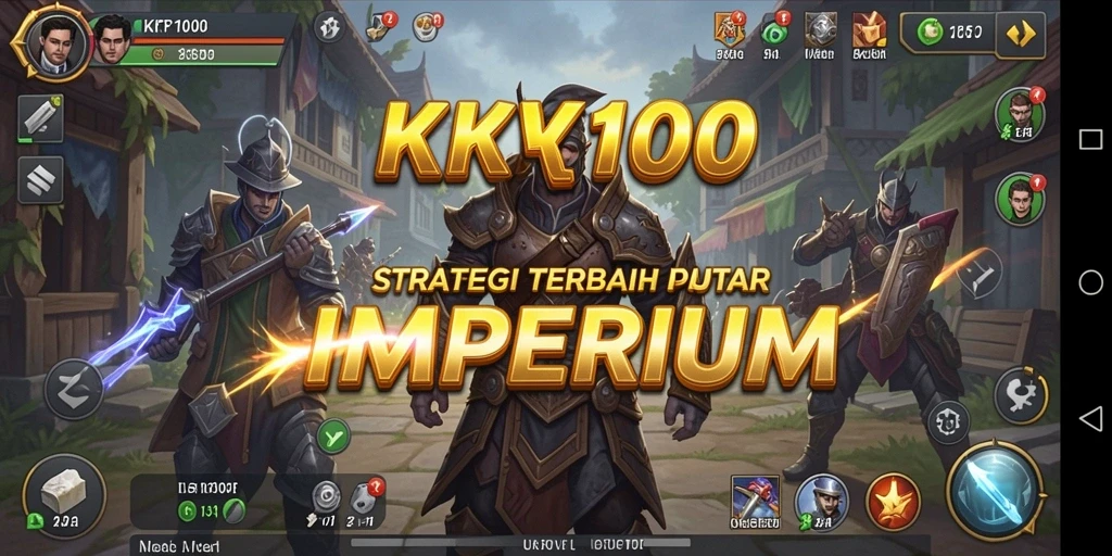 Tampilan permainan KPK100 yang menampilkan strategi membangun kerajaan.