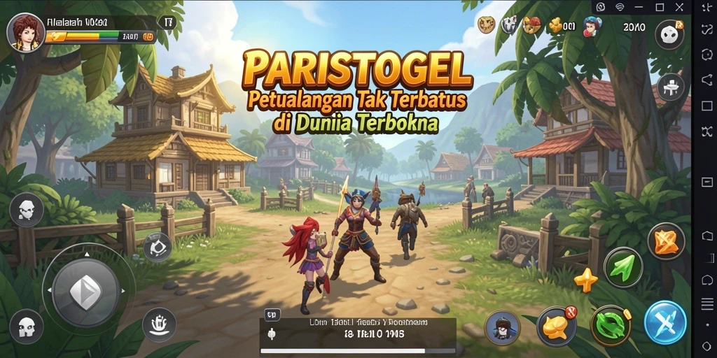 Screenshot dari gameplay <strong>PARISTOGEL</strong> yang menampilkan dunia terbuka yang menakjubkan.