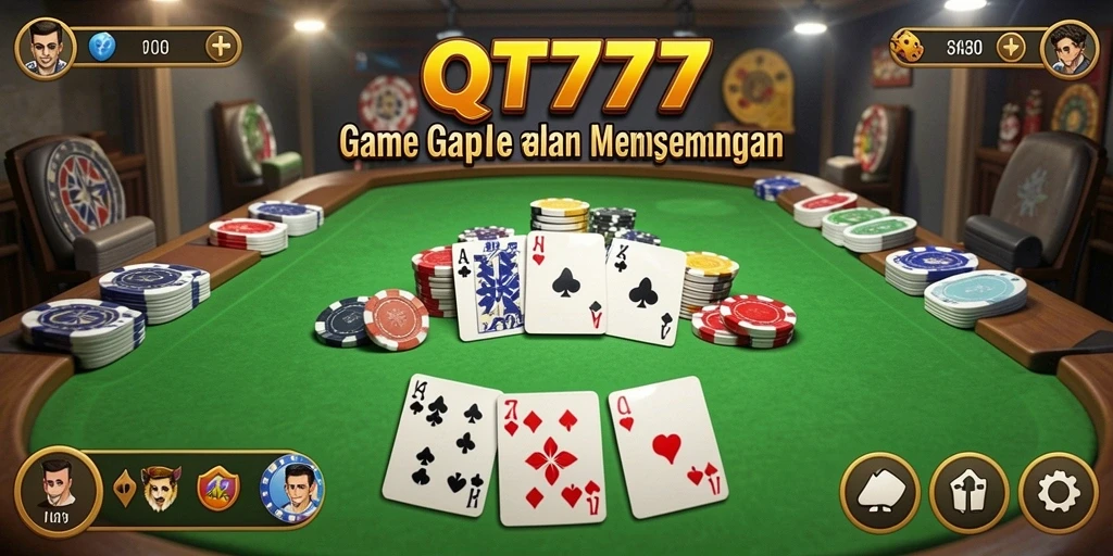Tampilan menarik dari gameplay Gaple di QT777
