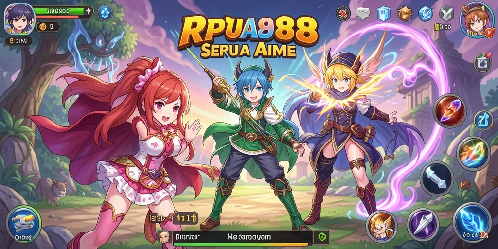 Tampilan gameplay yang menakjubkan dalam dunia Anime.